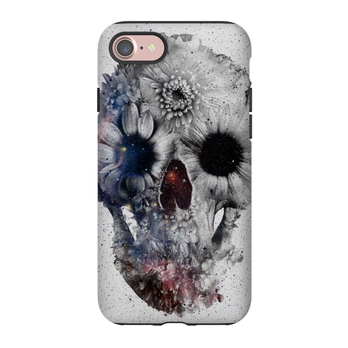 iPhone 7 StrongFit Floral Skull 2 by Ali Gulec