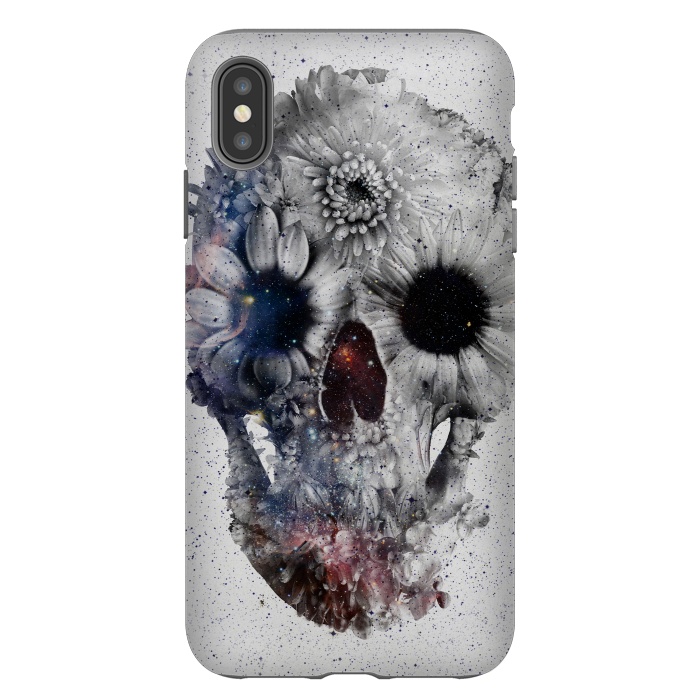 iPhone Xs Max StrongFit Floral Skull 2 by Ali Gulec