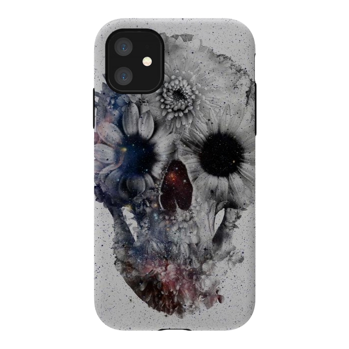 iPhone 11 StrongFit Floral Skull 2 by Ali Gulec