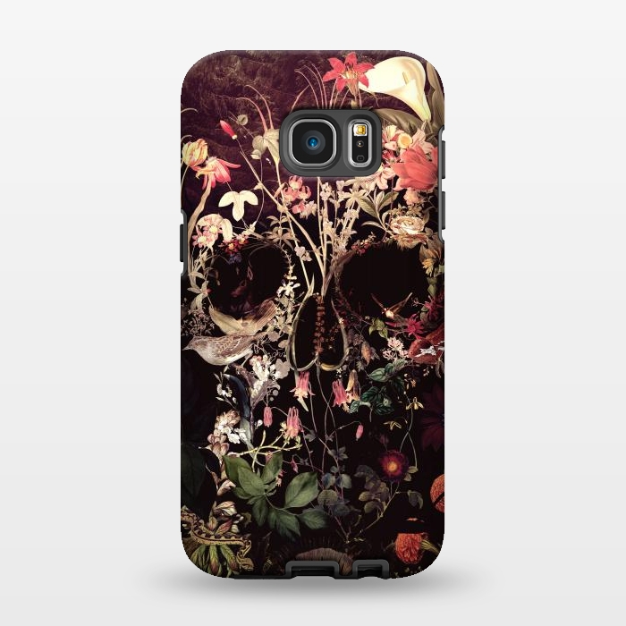 Galaxy S7 EDGE StrongFit Bloom Skull by Ali Gulec