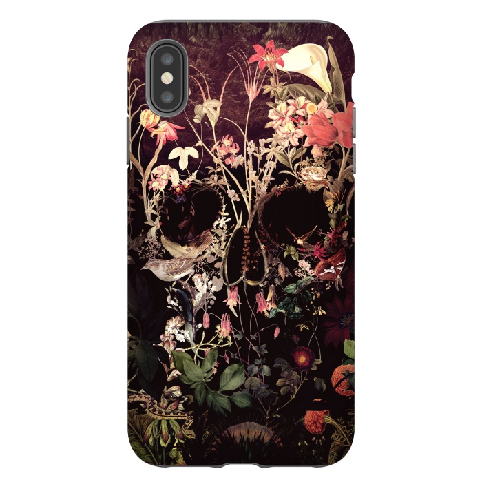 iPhone Xs Max StrongFit Bloom Skull by Ali Gulec