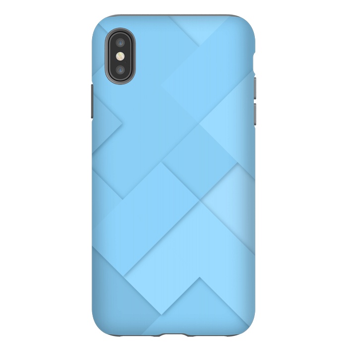 iPhone Xs Max StrongFit blue shade blocks  by MALLIKA