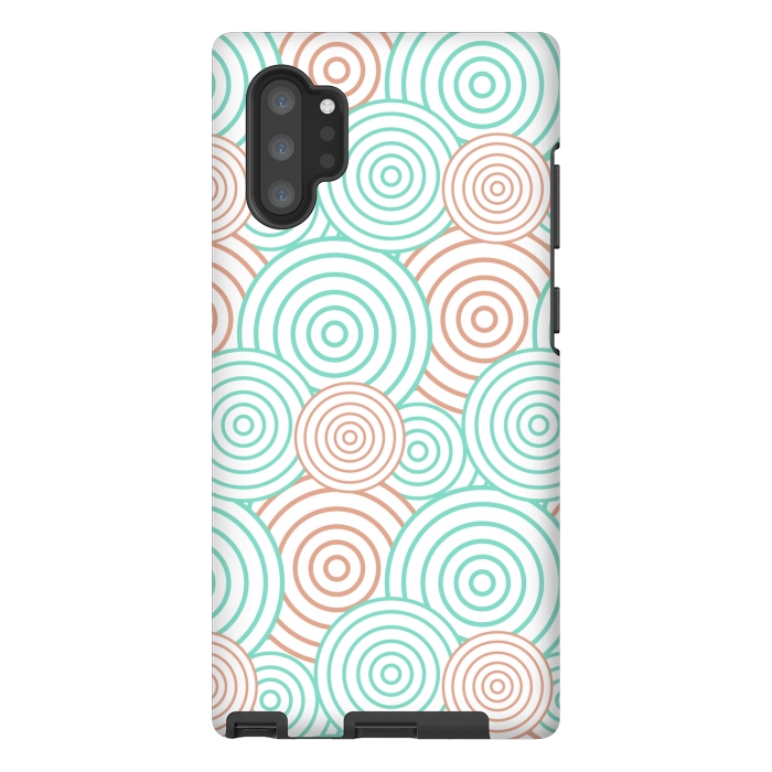 Galaxy Note 10 plus StrongFit SPIRAL CIRCLE PATTERN by MALLIKA