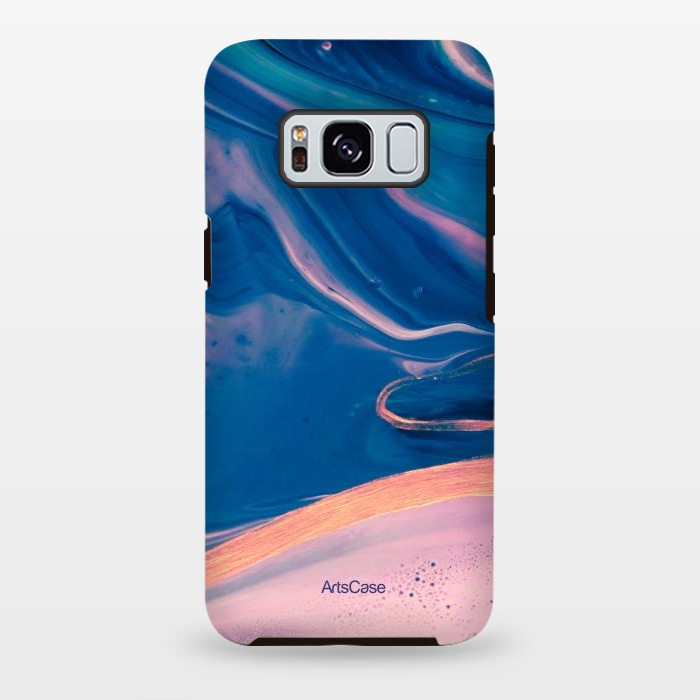 Galaxy S8 plus StrongFit Acrylic Paint Abstract Marbling by ArtsCase