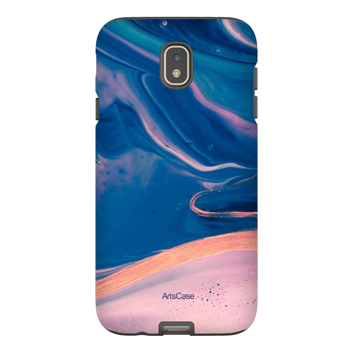 Galaxy J7 StrongFit Acrylic Paint Abstract Marbling by ArtsCase