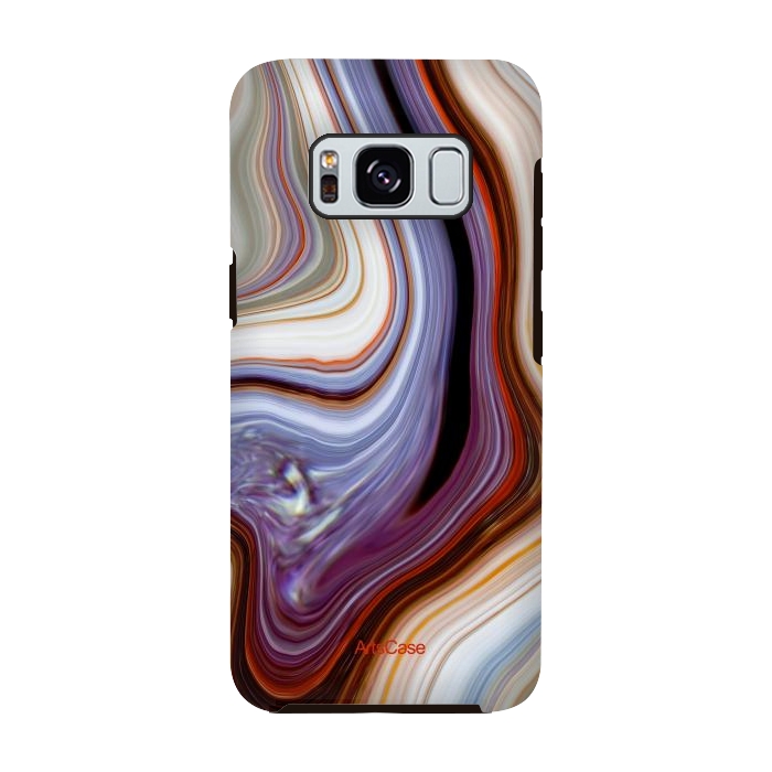 Galaxy S8 StrongFit Brown Marble Pattern by ArtsCase