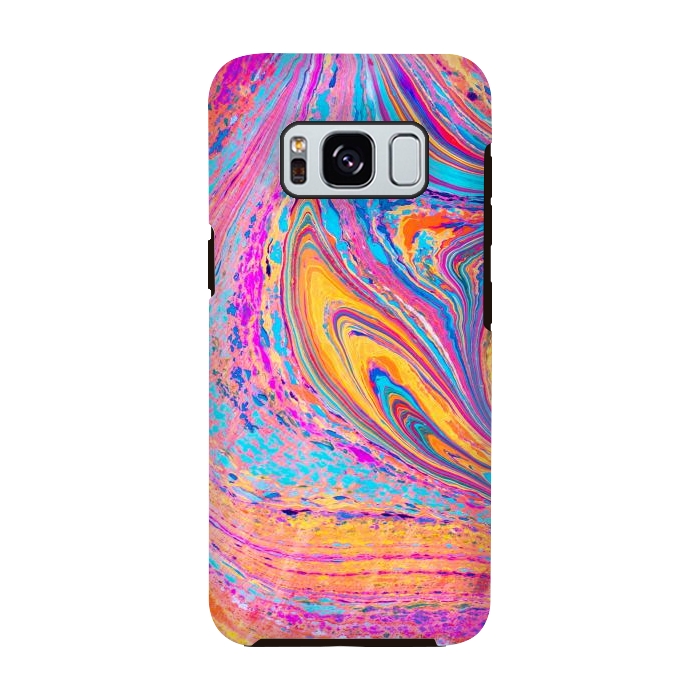 Galaxy S8 StrongFit Colorful Marbling Artwork by ArtsCase