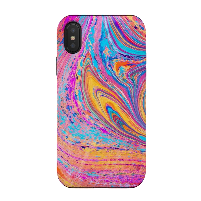iPhone Xs / X StrongFit Colorful Marbling Artwork by ArtsCase