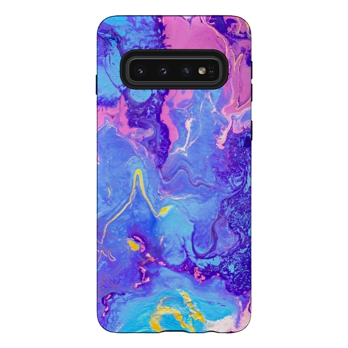 Galaxy S10 StrongFit Colorful Modern Art by ArtsCase