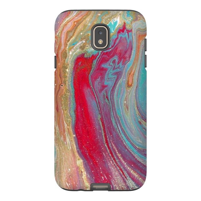 Galaxy J7 StrongFit Liquid Marble Design Colorful by ArtsCase