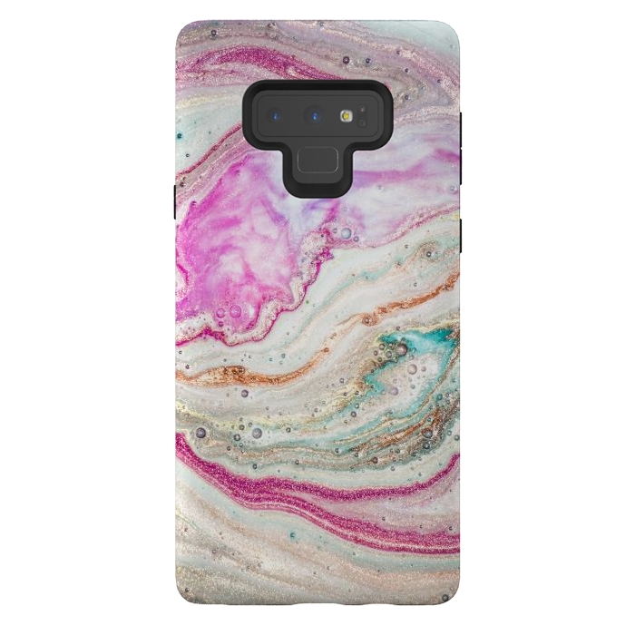 Galaxy Note 9 StrongFit Natural Luxury Liquid Marble by ArtsCase