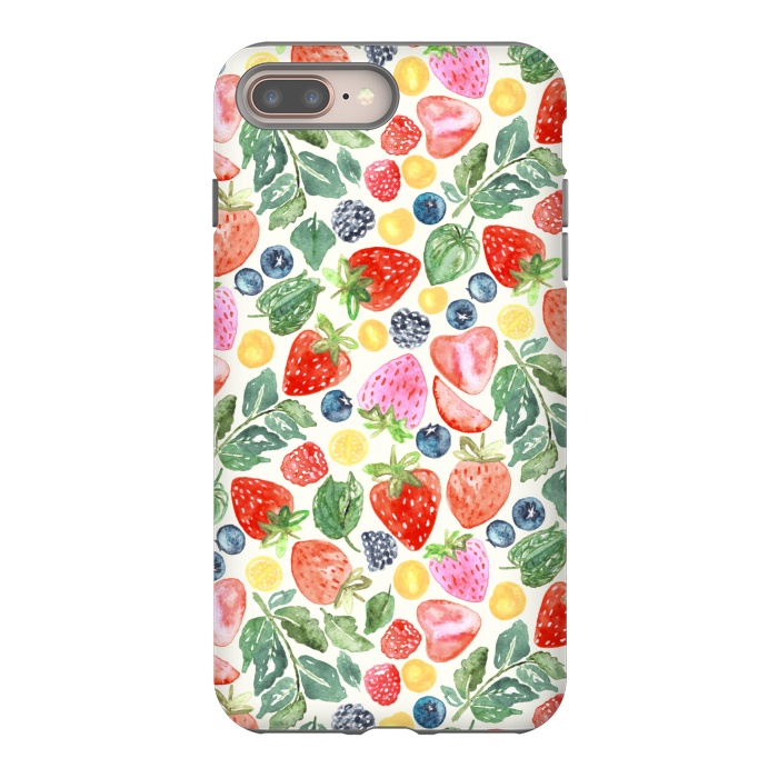 iPhone 7 plus StrongFit Summer Berries by Tigatiga