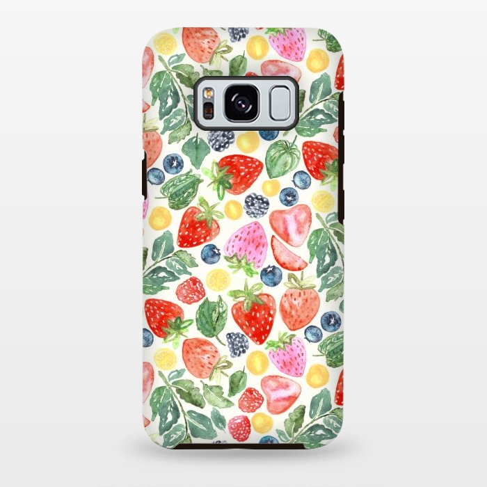 Galaxy S8 plus StrongFit Summer Berries by Tigatiga