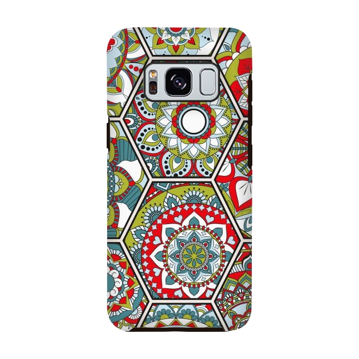 Galaxy S8 StrongFit Mandala Boho Chic Style Patchwork by ArtsCase