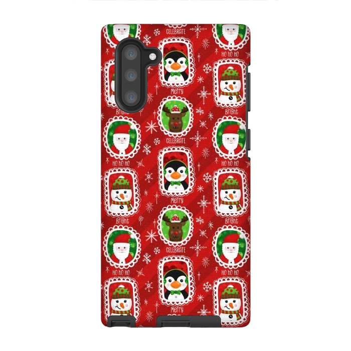 Galaxy Note 10 StrongFit Santa and Friends by Noonday Design