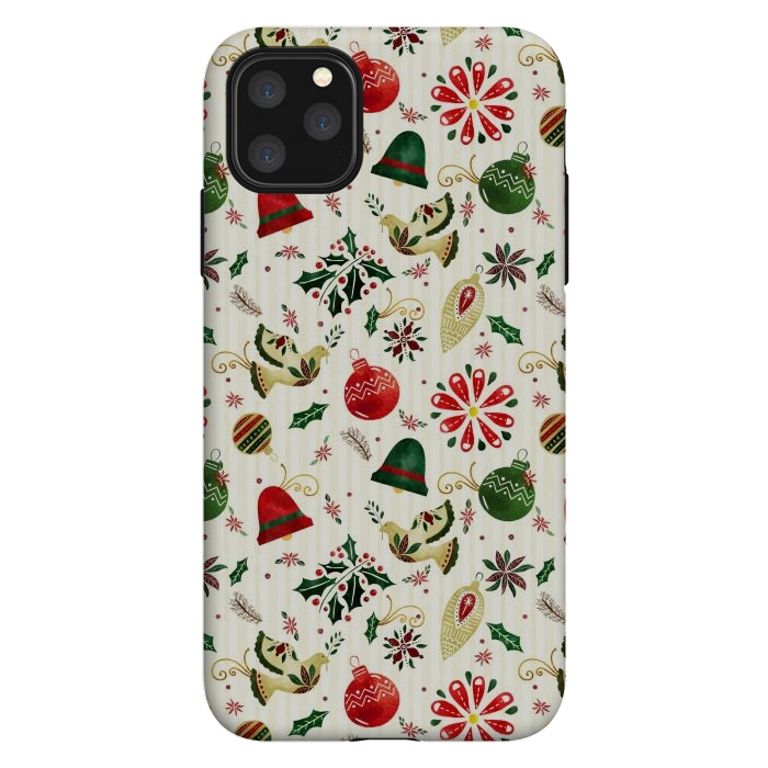 iPhone 11 Pro Max StrongFit Ornate Christmas Ornaments by Noonday Design