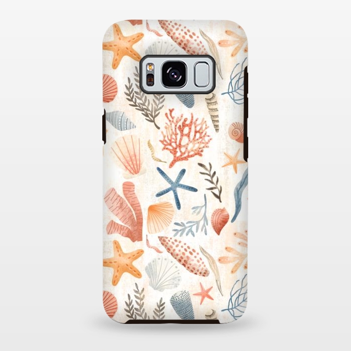 Galaxy S8 plus StrongFit Vintage Seashells by Noonday Design