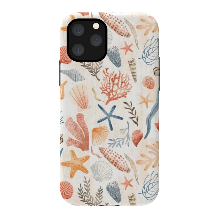 iPhone 11 Pro StrongFit Vintage Seashells by Noonday Design