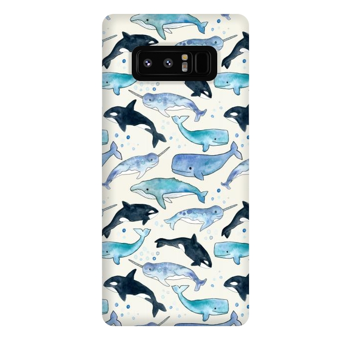 Galaxy Note 8 StrongFit Whales, Orcas & Narwhals by Tangerine-Tane