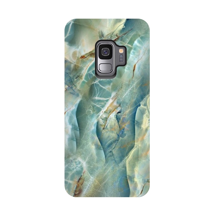 Galaxy S9 StrongFit Green Marble Design by ArtsCase
