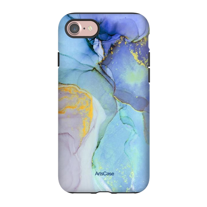 iPhone 7 StrongFit Ink Paint Abstract Marble by ArtsCase