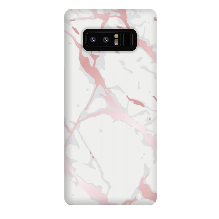 Galaxy Note 8 StrongFit Pink Rose Marble Design by ArtsCase