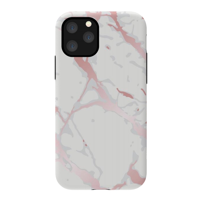 iPhone 11 Pro StrongFit Pink Rose Marble Design by ArtsCase