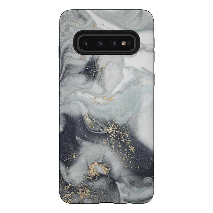Galaxy S10 StrongFit Style Incorporates the Swirls of Marble by ArtsCase