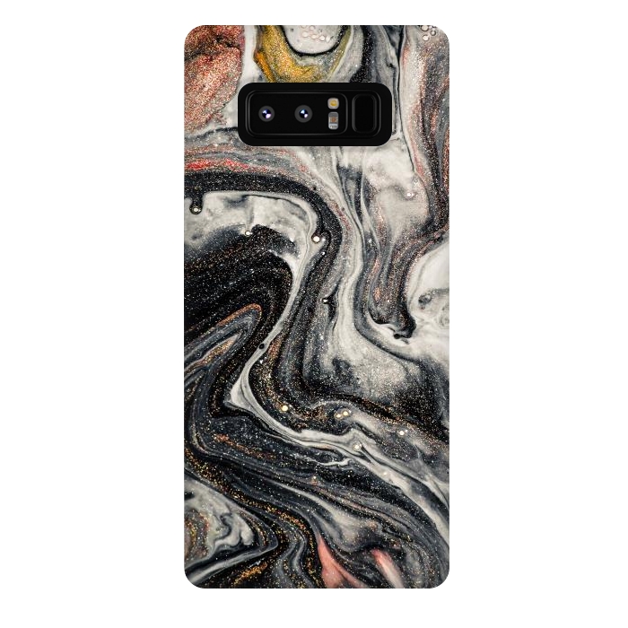 Galaxy Note 8 StrongFit Swirls of Marble and The Ripples of Agate by ArtsCase