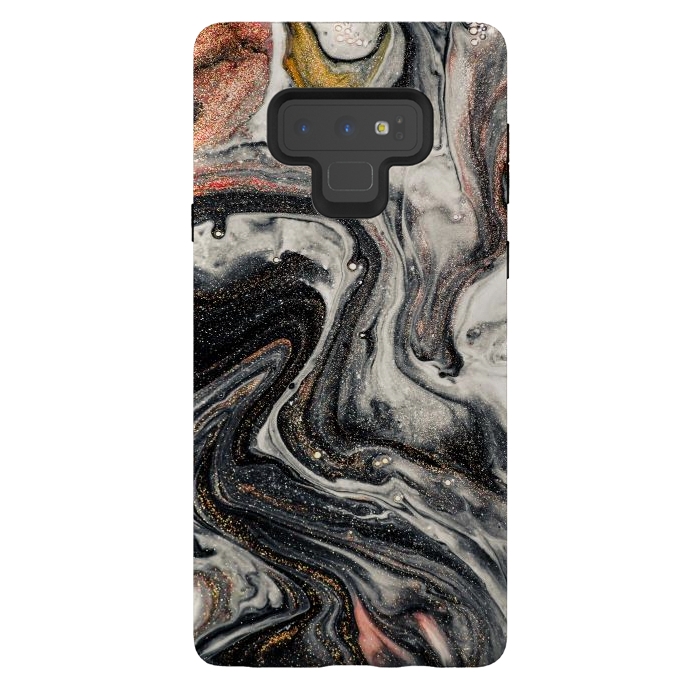 Galaxy Note 9 StrongFit Swirls of Marble and The Ripples of Agate by ArtsCase