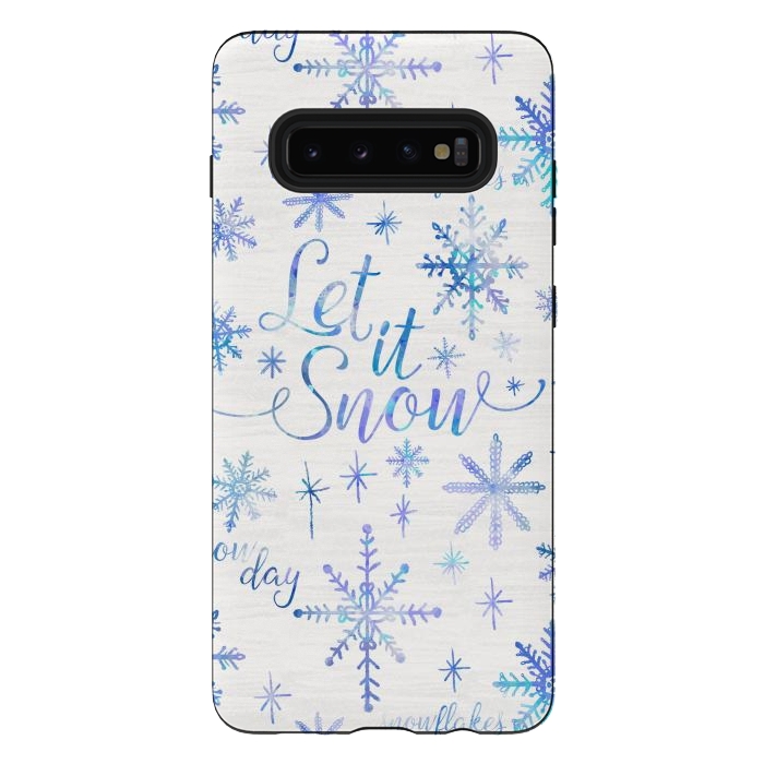 Galaxy S10 plus StrongFit Let It Snow by Noonday Design