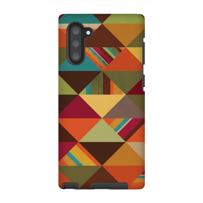 Galaxy Note 10 StrongFit Autumn Triangles by Noonday Design