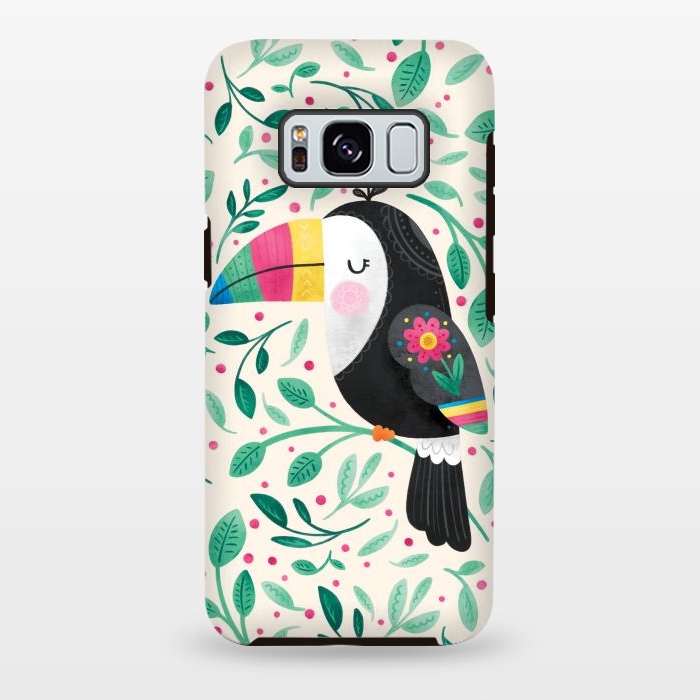 Galaxy S8 plus StrongFit Cheeky Toucan by Noonday Design