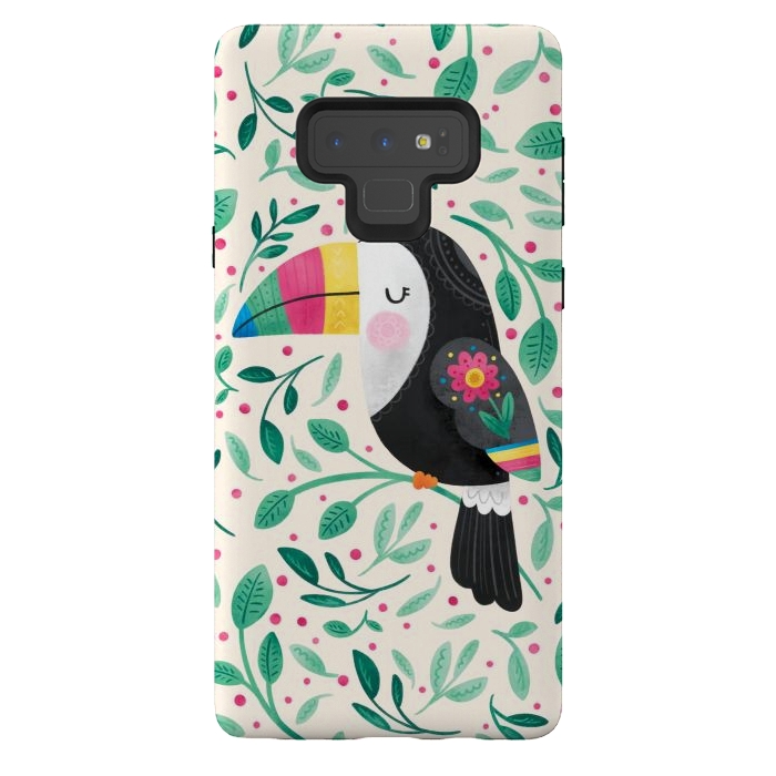 Galaxy Note 9 StrongFit Cheeky Toucan by Noonday Design
