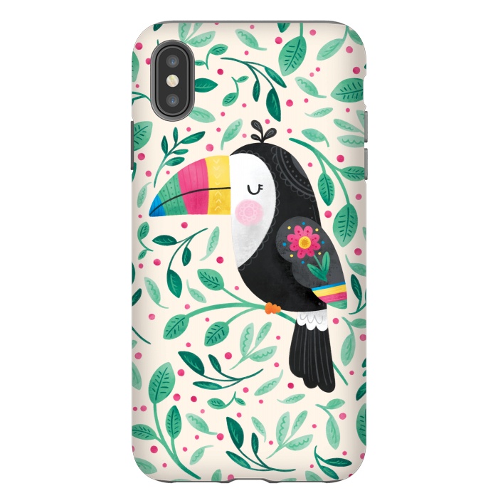 iPhone Xs Max StrongFit Cheeky Toucan by Noonday Design
