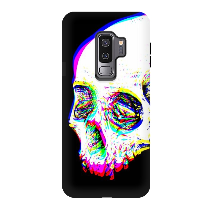 Galaxy S9 plus StrongFit Skull Glitch by Afif Quilimo