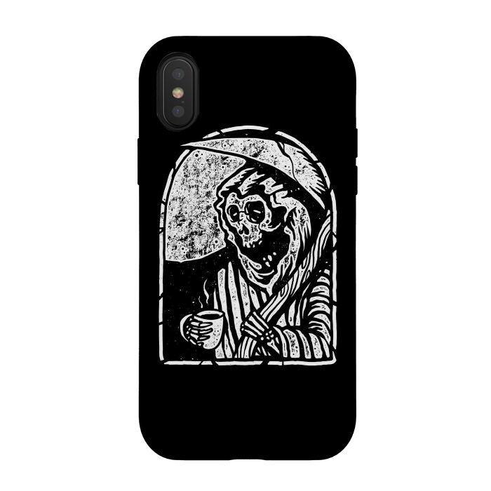iPhone Xs / X StrongFit Death Before Decaf 2 by Afif Quilimo