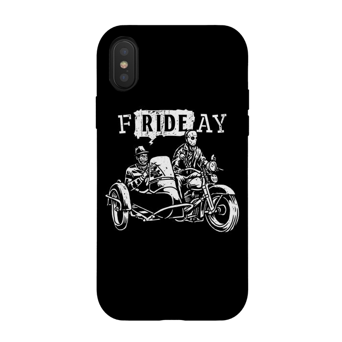 iPhone Xs / X StrongFit fRIDEay by Afif Quilimo