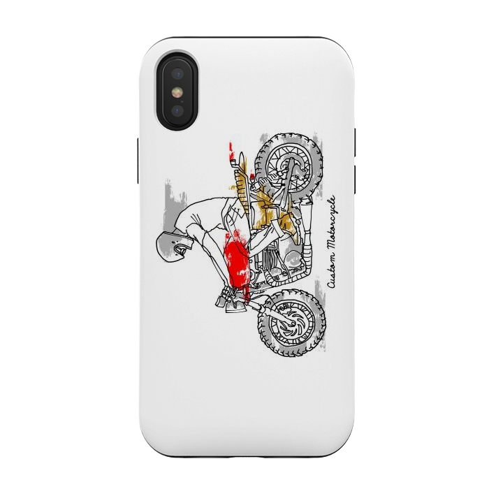 iPhone Xs / X StrongFit Custom Motorcycle by Afif Quilimo