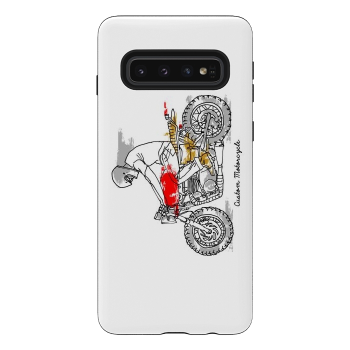 Galaxy S10 StrongFit Custom Motorcycle by Afif Quilimo