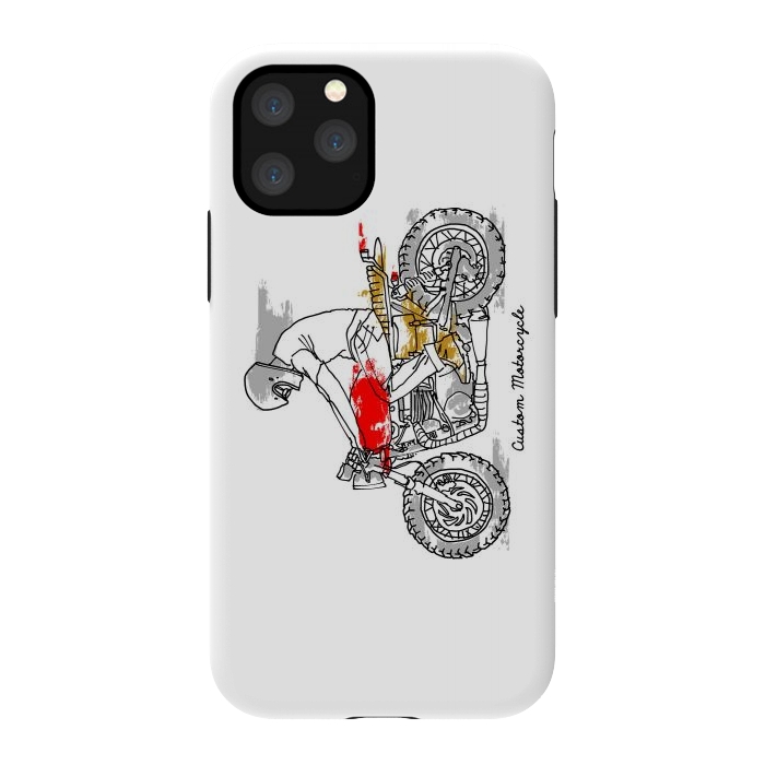 iPhone 11 Pro StrongFit Custom Motorcycle by Afif Quilimo