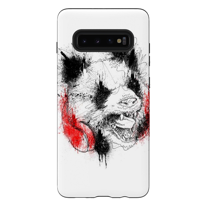 Galaxy S10 plus StrongFit Panda Roar Scratch  by Afif Quilimo