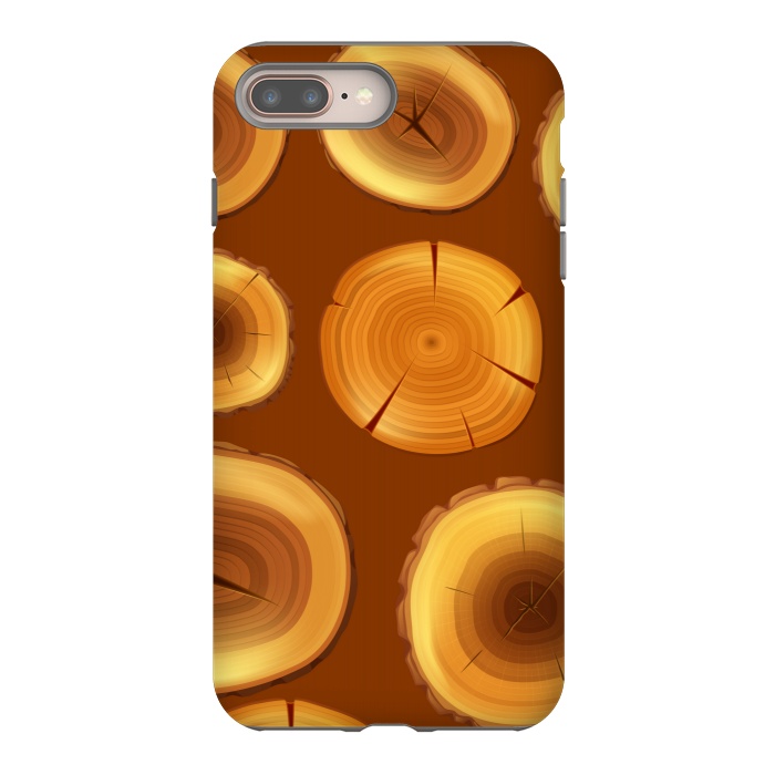 iPhone 7 plus StrongFit wooden trunk pattern by MALLIKA