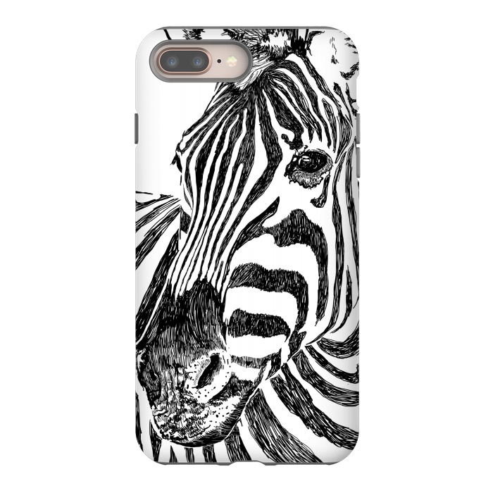iPhone 7 plus StrongFit Zebra by Uma Prabhakar Gokhale