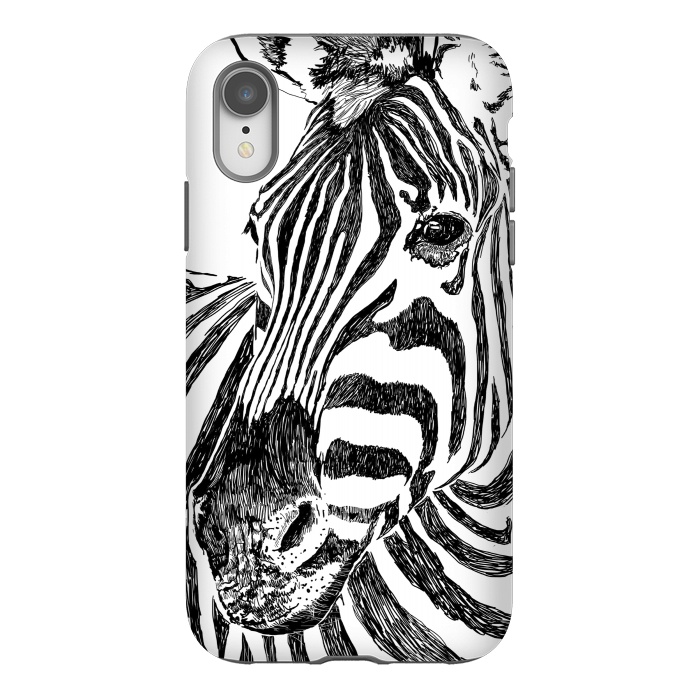 iPhone Xr StrongFit Zebra by Uma Prabhakar Gokhale