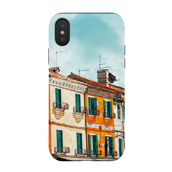 iPhone Xs / X StrongFit Burano Island by Uma Prabhakar Gokhale