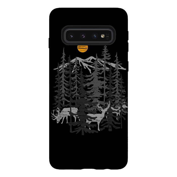 Galaxy S10 StrongFit Deers by Afif Quilimo