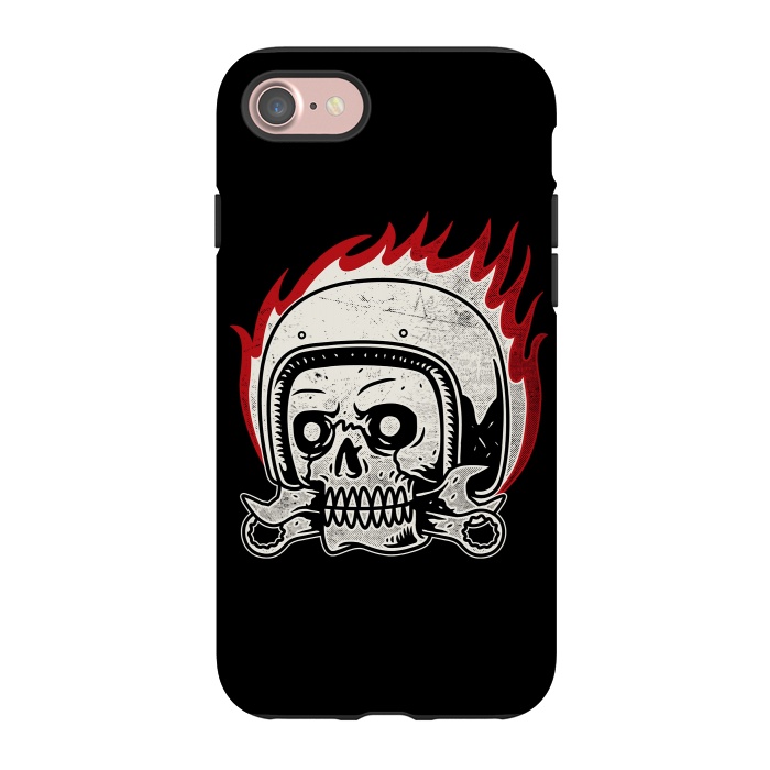 iPhone 7 StrongFit Skull Biker 2 by Afif Quilimo