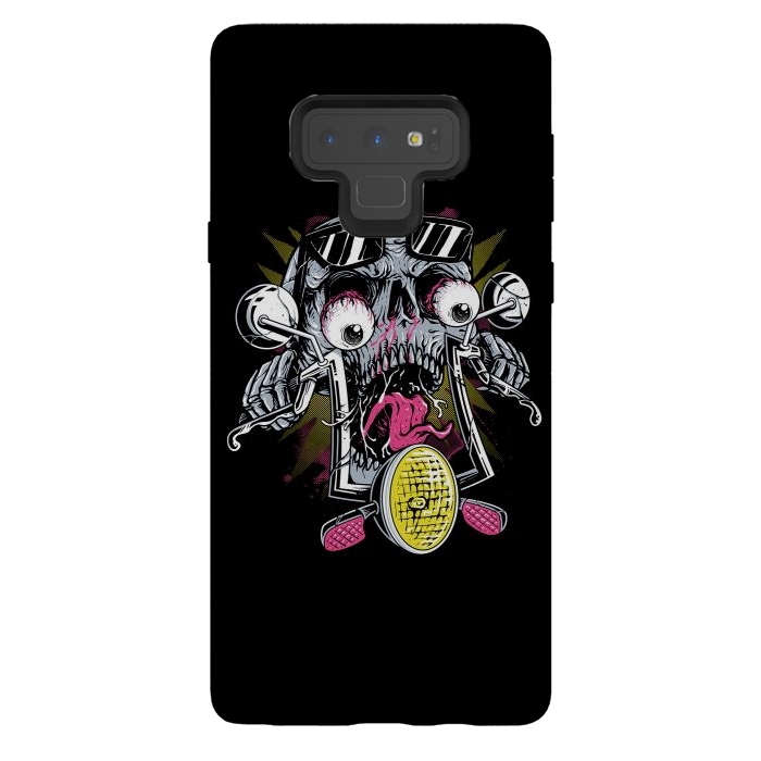 Galaxy Note 9 StrongFit Skull Biker 3 by Afif Quilimo