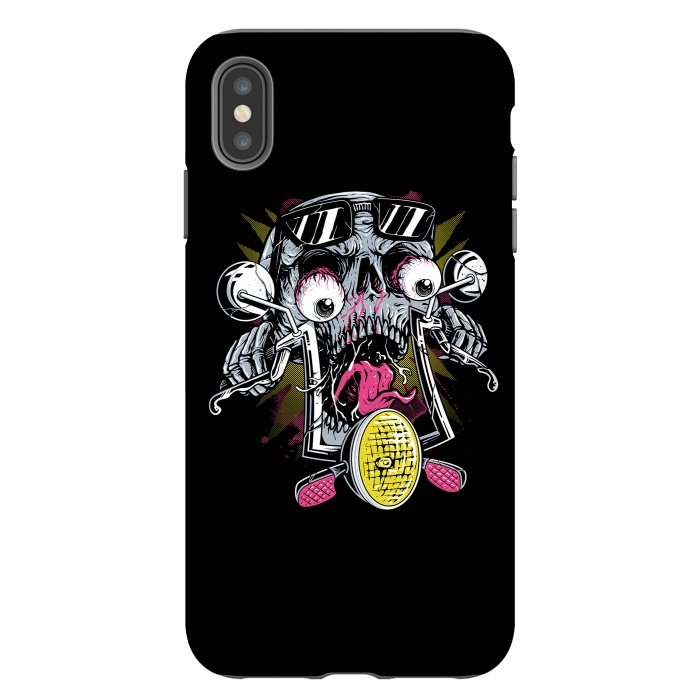 iPhone Xs Max StrongFit Skull Biker 3 by Afif Quilimo